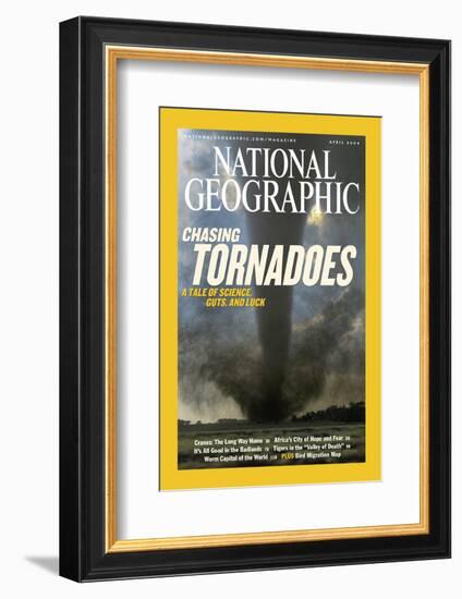 Cover of the April, 2004 National Geographic Magazine-Carsten Peter-Framed Photographic Print