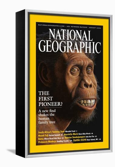 Cover of the August, 2002 National Geographic Magazine-Mauricio Anton-Framed Premier Image Canvas