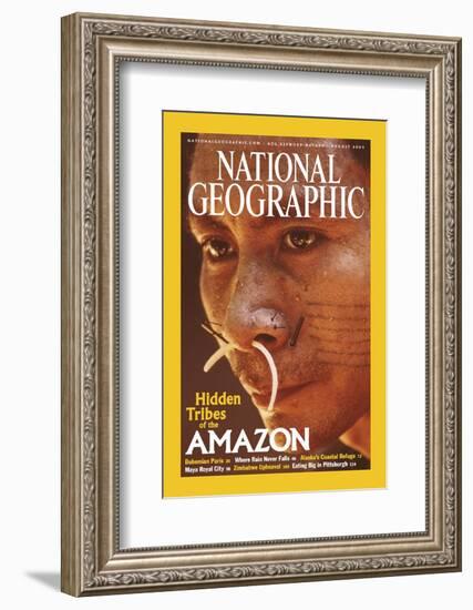 Cover of the August, 2003 National Geographic Magazine-Nicolas Reynard-Framed Photographic Print