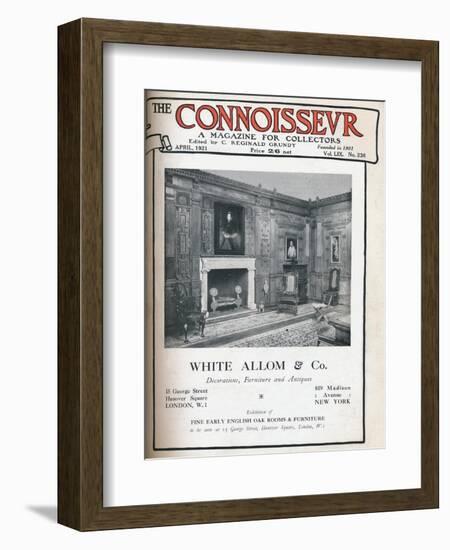 Cover of The Connoisseur, April 1921-Unknown-Framed Giclee Print
