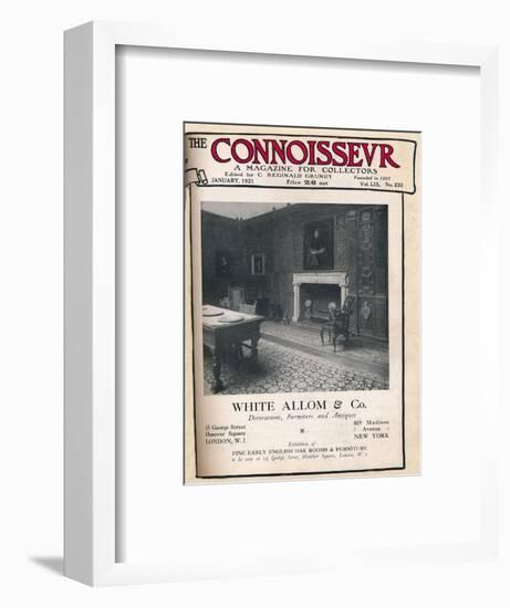 Cover of The Connoisseur, January 1921-Unknown-Framed Giclee Print