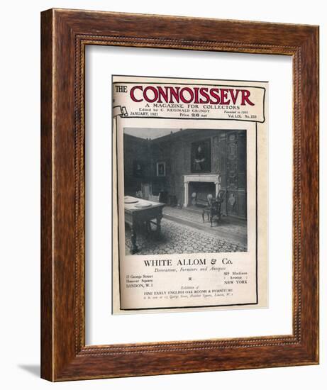 Cover of The Connoisseur, January 1921-Unknown-Framed Giclee Print