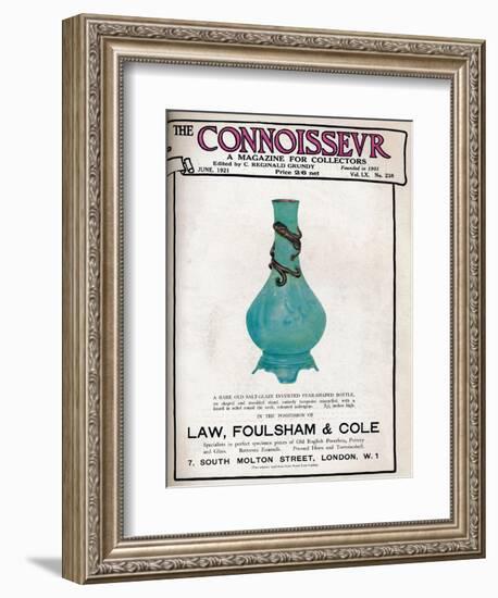 Cover of The Connoisseur, June 1921-Unknown-Framed Giclee Print