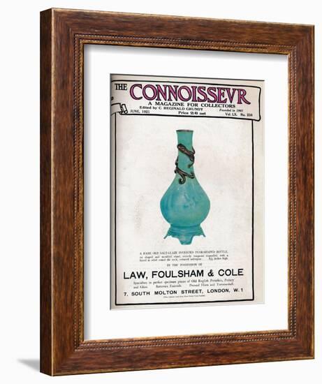 Cover of The Connoisseur, June 1921-Unknown-Framed Giclee Print