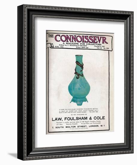 Cover of The Connoisseur, June 1921-Unknown-Framed Giclee Print