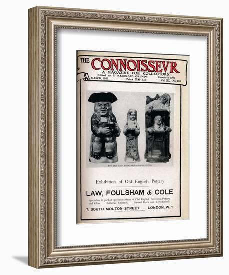 Cover of The Connoisseur, March 1921-Unknown-Framed Giclee Print