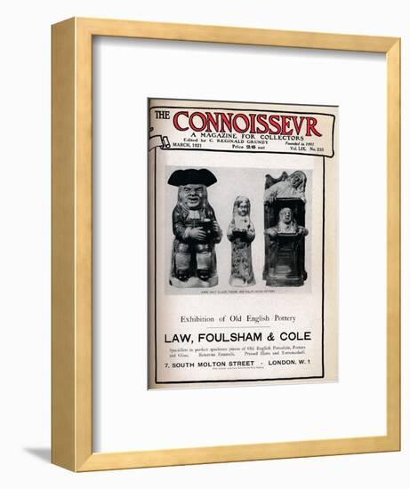 Cover of The Connoisseur, March 1921-Unknown-Framed Giclee Print