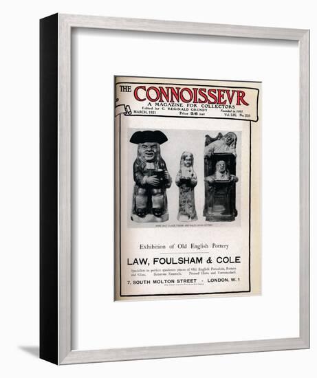 Cover of The Connoisseur, March 1921-Unknown-Framed Giclee Print