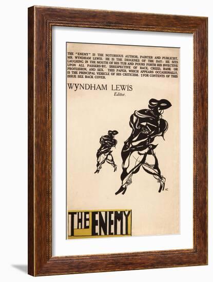 Cover of the Enemy-Wyndham Lewis-Framed Giclee Print