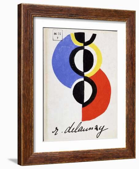Cover of the Exhibition Catalogue. Bale, 1956 (Cover)-Robert Delaunay-Framed Giclee Print