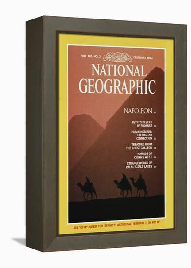 Cover of the February, 1982 National Geographic Magazine-Gordon Gahan-Framed Premier Image Canvas