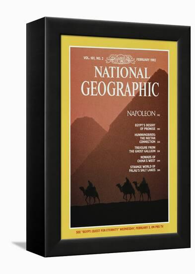 Cover of the February, 1982 National Geographic Magazine-Gordon Gahan-Framed Premier Image Canvas