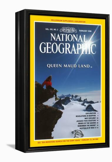 Cover of the February, 1998 National Geographic Magazine-Gordon Wiltsie-Framed Premier Image Canvas