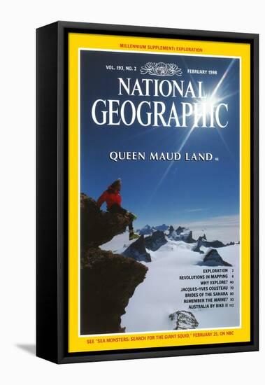 Cover of the February, 1998 National Geographic Magazine-Gordon Wiltsie-Framed Premier Image Canvas