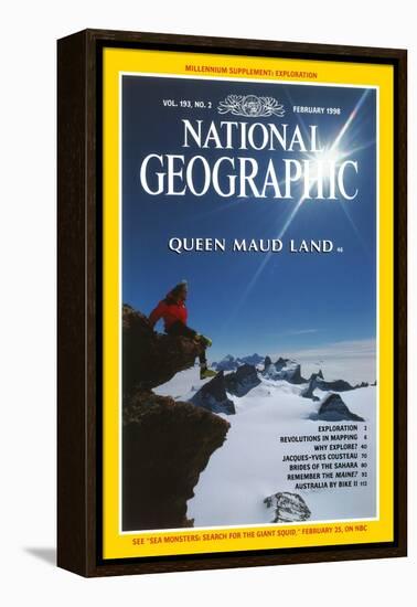 Cover of the February, 1998 National Geographic Magazine-Gordon Wiltsie-Framed Premier Image Canvas