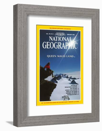 Cover of the February, 1998 National Geographic Magazine-Gordon Wiltsie-Framed Photographic Print