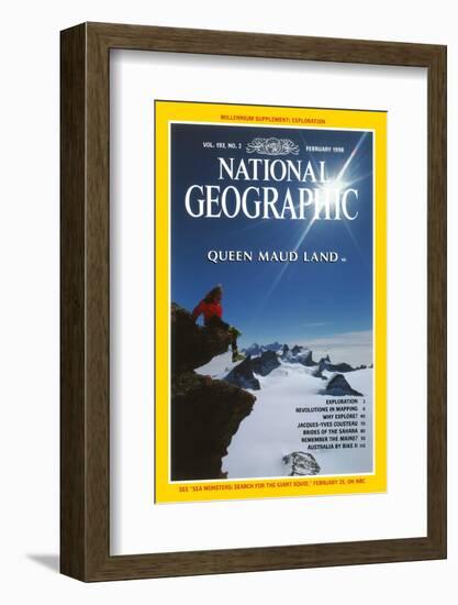 Cover of the February, 1998 National Geographic Magazine-Gordon Wiltsie-Framed Photographic Print