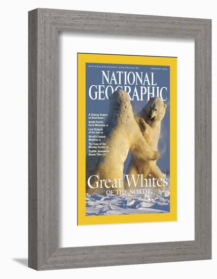 Cover of the February, 2004 National Geographic Magazine-Norbert Rosing-Framed Photographic Print