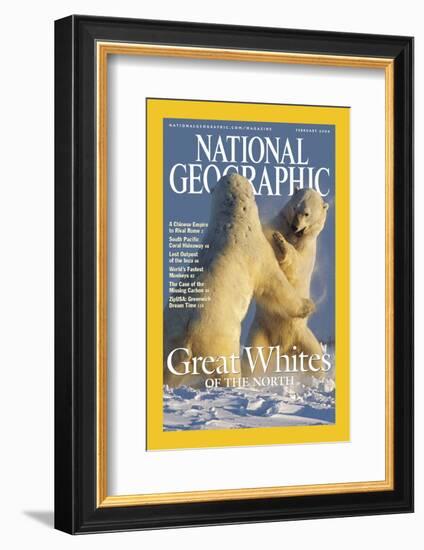 Cover of the February, 2004 National Geographic Magazine-Norbert Rosing-Framed Photographic Print