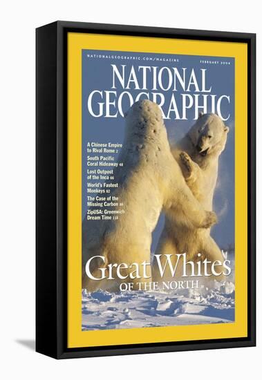 Cover of the February, 2004 National Geographic Magazine-Norbert Rosing-Framed Premier Image Canvas