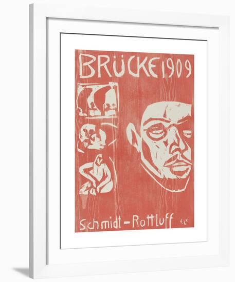 Cover of the Fourth Yearbook of the Artist Group the Brucke-Ernst Ludwig Kirchner-Framed Premium Giclee Print