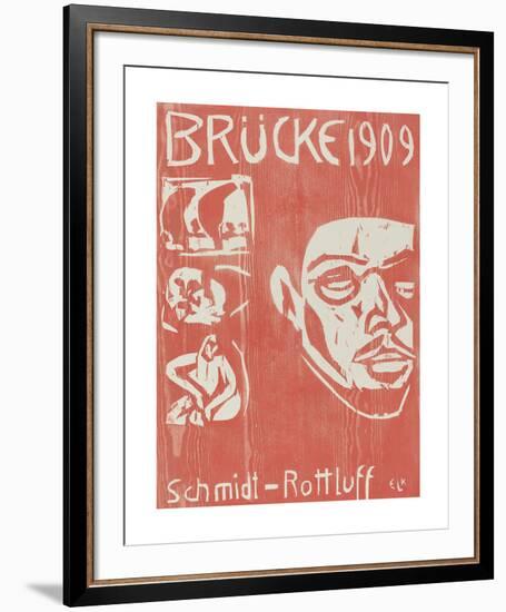 Cover of the Fourth Yearbook of the Artist Group the Brucke-Ernst Ludwig Kirchner-Framed Premium Giclee Print