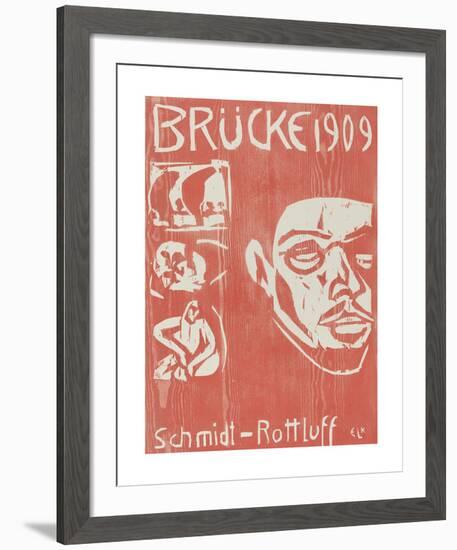 Cover of the Fourth Yearbook of the Artist Group the Brucke-Ernst Ludwig Kirchner-Framed Premium Giclee Print