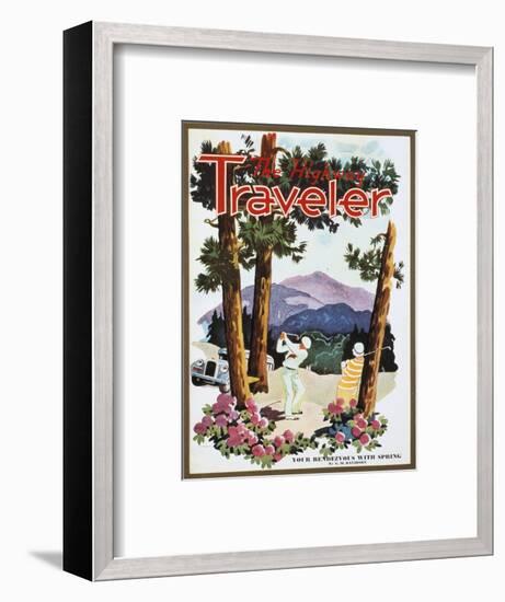 Cover of The Highway Traveler magazine, c1926-Unknown-Framed Giclee Print