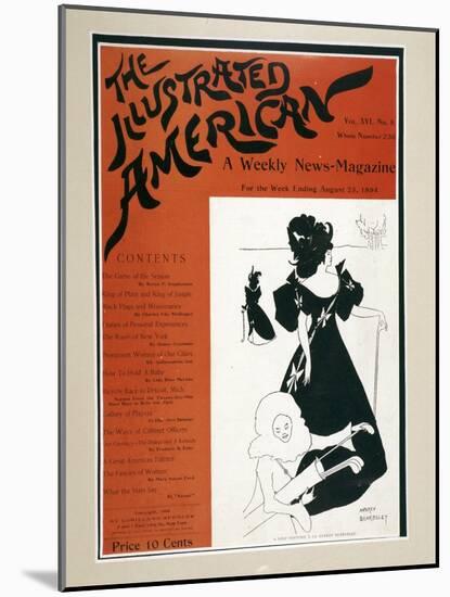 Cover of The Illustrated American, 1894-Aubrey Beardsley-Mounted Giclee Print