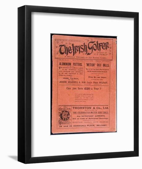 Cover of The Irish Golfer, March 19, 1902-Unknown-Framed Giclee Print