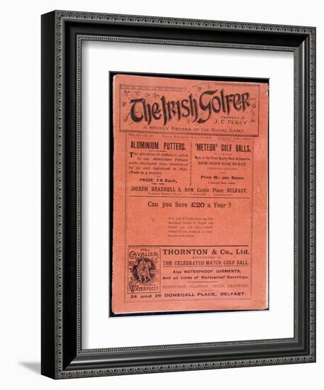 Cover of The Irish Golfer, March 19, 1902-Unknown-Framed Giclee Print