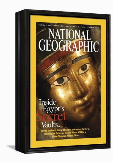 Cover of the January, 2003 National Geographic Magazine-Kenneth Garrett-Framed Premier Image Canvas