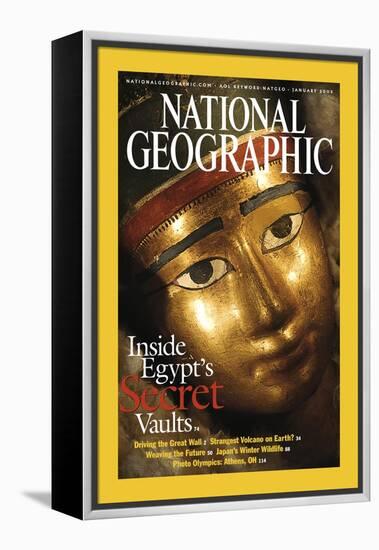 Cover of the January, 2003 National Geographic Magazine-Kenneth Garrett-Framed Premier Image Canvas