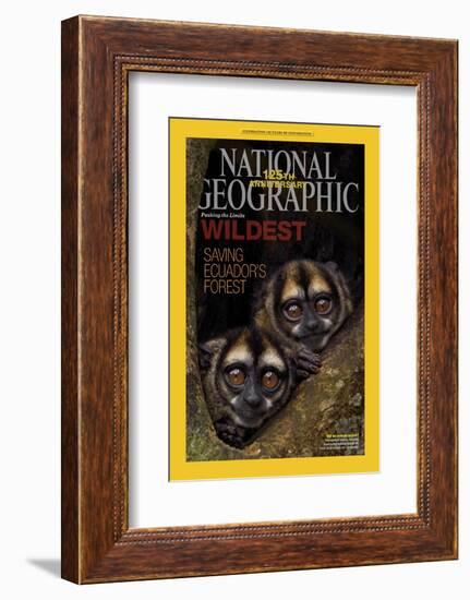 Cover of the January, 2013 National Geographic Magazine-Tim Laman-Framed Photographic Print