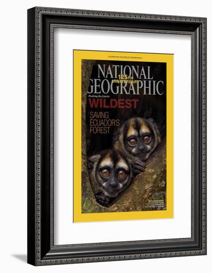 Cover of the January, 2013 National Geographic Magazine-Tim Laman-Framed Photographic Print