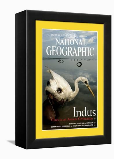 Cover of the June, 2000 National Geographic Magazine-Randy Olson-Framed Premier Image Canvas