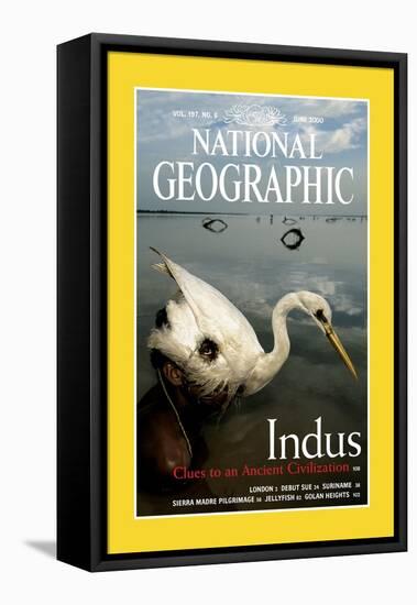 Cover of the June, 2000 National Geographic Magazine-Randy Olson-Framed Premier Image Canvas