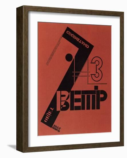 Cover of the Magazine Wjeschtsch/Objekt/Gegenstand, 1922-Lazar Markovich Lissitzky-Framed Giclee Print