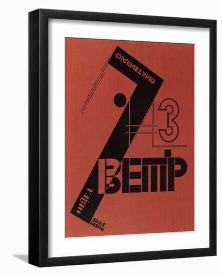 Cover of the Magazine Wjeschtsch/Objekt/Gegenstand, 1922-Lazar Markovich Lissitzky-Framed Giclee Print