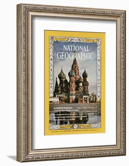 Cover of the March, 1966 National Geographic Magazine-Dean Conger-Framed Photographic Print