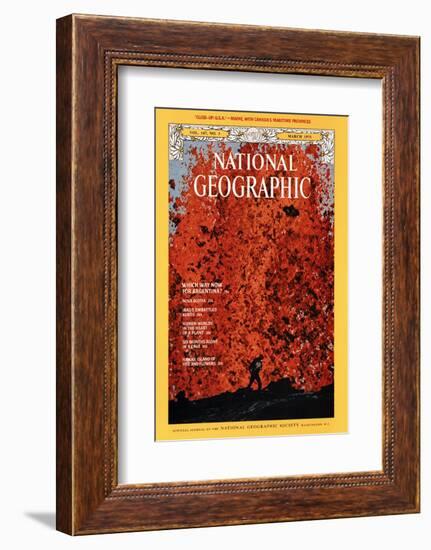 Cover of the March, 1975 National Geographic Magazine-Robert Madden-Framed Photographic Print
