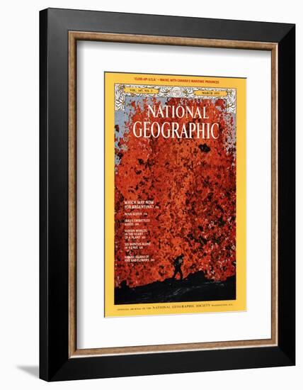 Cover of the March, 1975 National Geographic Magazine-Robert Madden-Framed Photographic Print