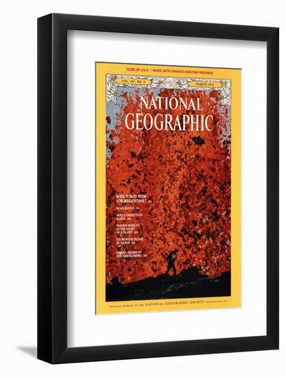 Cover of the March, 1975 National Geographic Magazine-Robert Madden-Framed Photographic Print