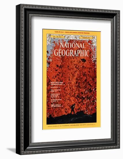 Cover of the March, 1975 National Geographic Magazine-Robert Madden-Framed Photographic Print