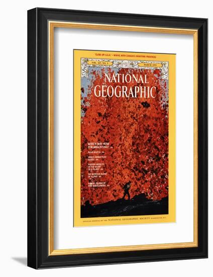 Cover of the March, 1975 National Geographic Magazine-Robert Madden-Framed Photographic Print