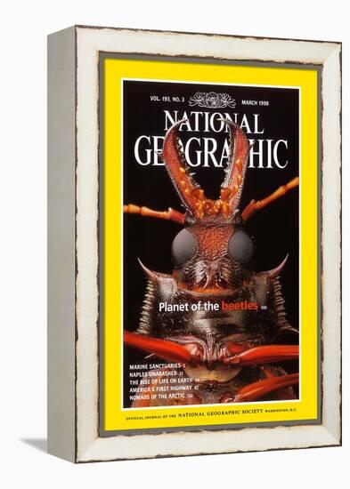 Cover of the March, 1998 National Geographic Magazine-Mark W. Moffett-Framed Premier Image Canvas