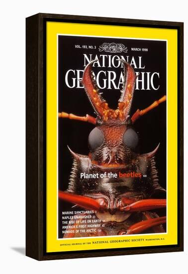 Cover of the March, 1998 National Geographic Magazine-Mark W. Moffett-Framed Premier Image Canvas