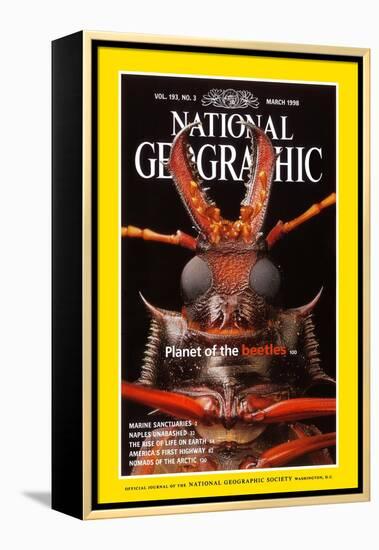 Cover of the March, 1998 National Geographic Magazine-Mark W. Moffett-Framed Premier Image Canvas