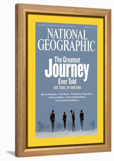 Cover of the March, 2006 National Geographic Magazine-Chris Johns-Framed Premier Image Canvas