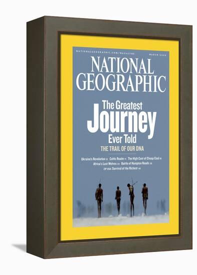 Cover of the March, 2006 National Geographic Magazine-Chris Johns-Framed Premier Image Canvas